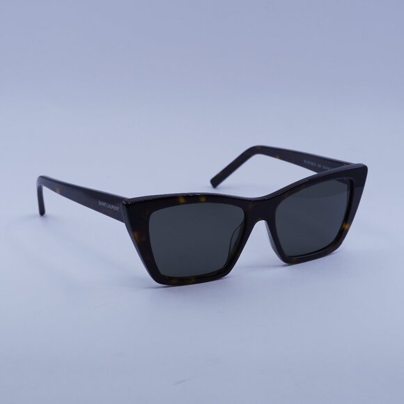 Saint Laurent SL 276 MICA 033 Sunglasses Havana Cat Eye Frame, Grey Lenses - Picture 1 of 13
